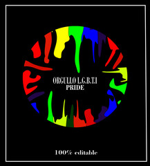 Fototapeta premium Ilustración del día del orgullo