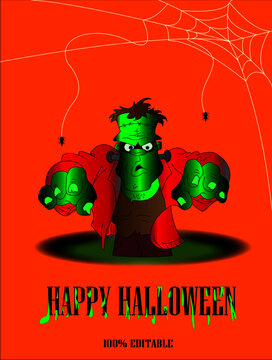 Ilustraci&oacute;n de feliz halloween