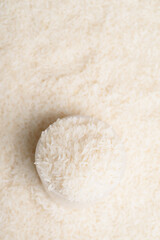 Thai Jasmine rice grain in a cup, Texture background, Asian Rice