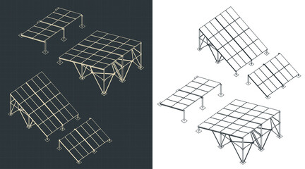 Solar panels blueprints