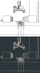 Conveyor line and robotic manipulator blueprints