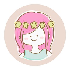 １２星座のおとめ座のイラスト