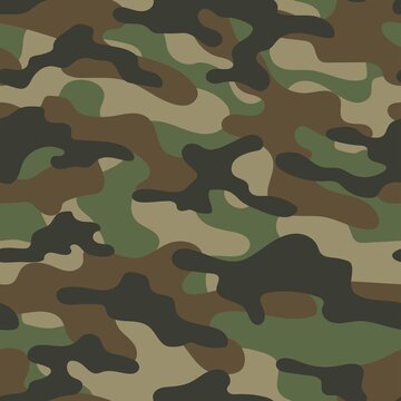 Camouflage background. Seamless pattern.Vector green. Outdoor images.
