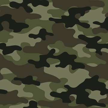 Full seamless abstract military camouflage skin pattern vector for decor and textile. Army green masking design for hunting textile fabric printing and wallpaper. Design for fashion and home design.