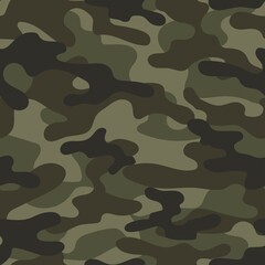 Camouflage seamless pattern.Military camo.Army background.Print on clothing.Modern design.green.