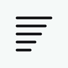 Alignment Icon design isolated on white background