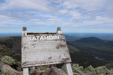 The summit of Mt. Katahdin