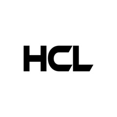 HCL letter logo design with white background in illustrator, vector logo modern alphabet font overlap style. calligraphy designs for logo, Poster, Invitation, etc.