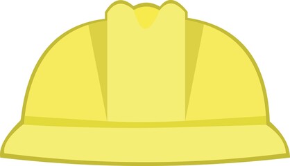 Vector emoticon illustration of a worker or builder helmet
