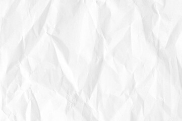 White crumpled paper texture background
