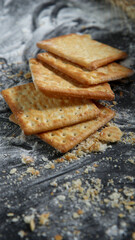 Preparation of knead dough for cracker or pastry to bake a bread. Make and knead dough.