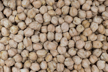 close up look at organic chickpea beans