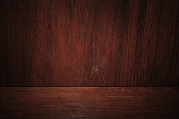 Plank wood table floor with natural pattern texture background.