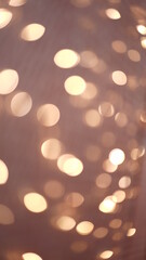 Bokeh of glowing light in the dark. Glittering bright flare luxury lantern light for celebration.