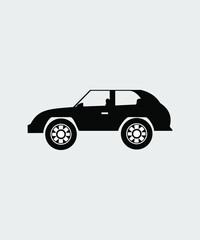 Hatchback car icon vector