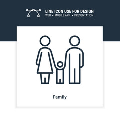 family icon graphic design single vector illustration