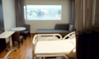 Abstract beautiful  hospital interior for background