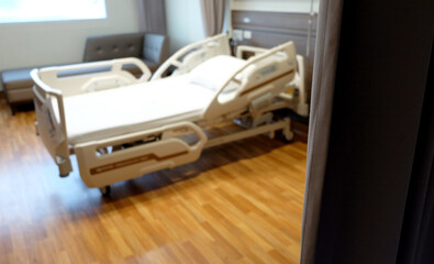 Abstract beautiful blur hospital interior for background