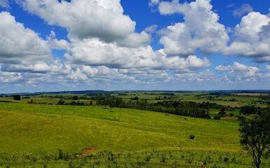 Fototapeta premium landscape with clouds