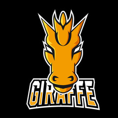 Giraffe sport or esport gaming mascot logo template, for your team