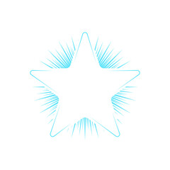 star simple logo design ilustration