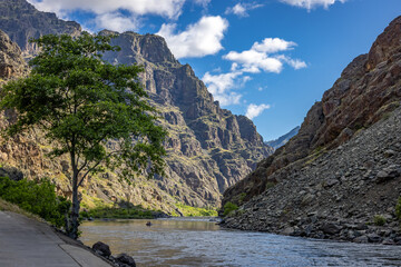 The Snake River through Hell's Canyon wilderness in Oregon and Idaho.