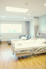 Abstract beautiful blur hospital interior for background