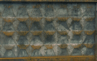 Old concrete with decal