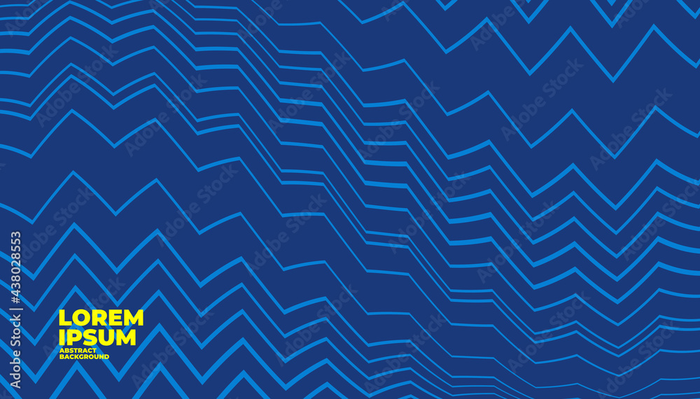 Wall mural abstract blue wave background with space for text and message.
