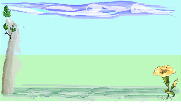 PowerPoint templates horizon with Lily