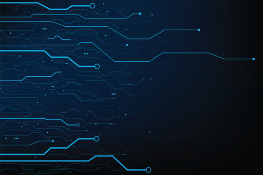 Abstract background electronic print circuit dot and line 012