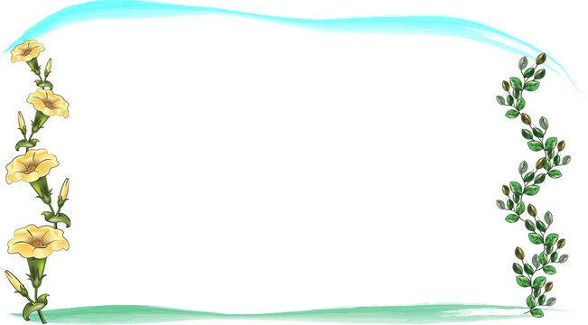 PowerPoint template for presentation with yellow lily.