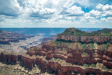 Arizona-Grand Canyon-North Rim-Cape Royal area viewpoints. This part of the Grand Canyon exhibits some of the most spectacular views in the entire park.