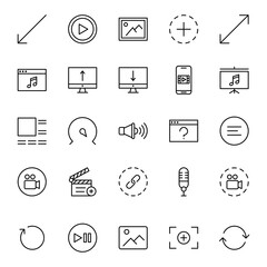 Sign icon set.