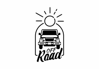Off road line art badge