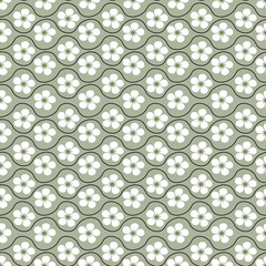 seamless vector flower design pattern on  background