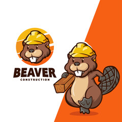 Beaver Constructions - obrazy, fototapety, plakaty