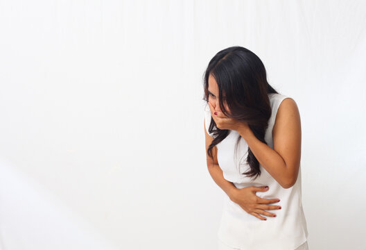 Asian Girl Vomiting