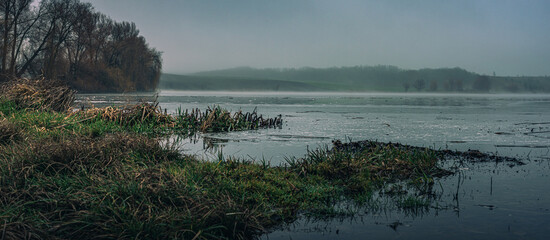 Faded nature in late summer and autumn