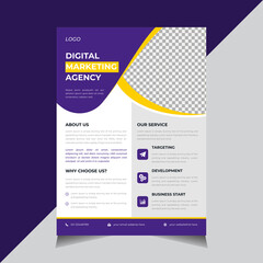 Creative Business Flyer Design, Corporate Flyer Template, Brochure design, annual report, poster, shape, color, Vector illustration