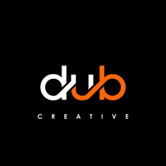 DUB Letter Initial Logo Design Template Vector Illustration - obrazy, fototapety, plakaty