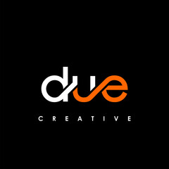 DUE Letter Initial Logo Design Template Vector Illustration