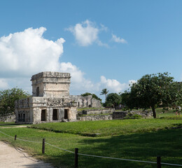 Fototapeta na wymiar Mayan ruins of Tulum Mexico