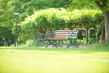 公園のベンチ

