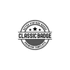 Retro Vintage Badge Emblem Classic Premium Logo Tamplate