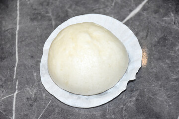 Salapao steamed Chinese bun on marble 