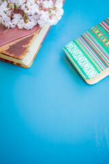 fondo celeste vintage