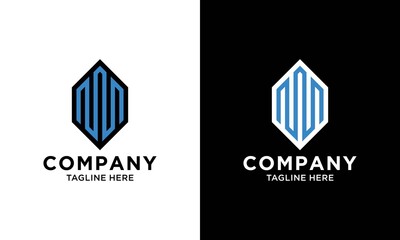 Abstract geometric logo building line art construction architecture for company, design inspiration.