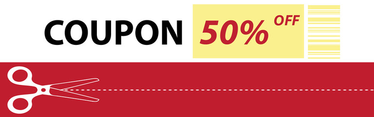 COUPON TICKET CARD element template for graphics design. Vector illustration