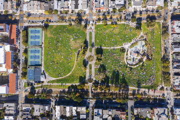 San Francisco Dolores Park from Above